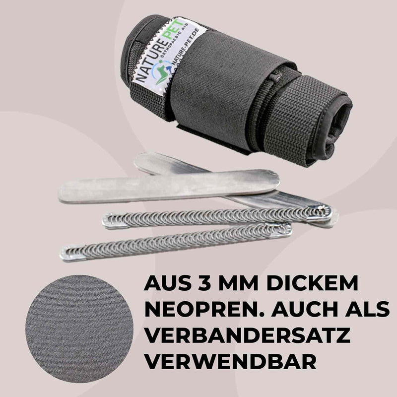 Nature Pet Premium Hunde Handgelenk Bandage/Karpalgelenk Schutz Bandage/Stützbandage für Hunde (S, G