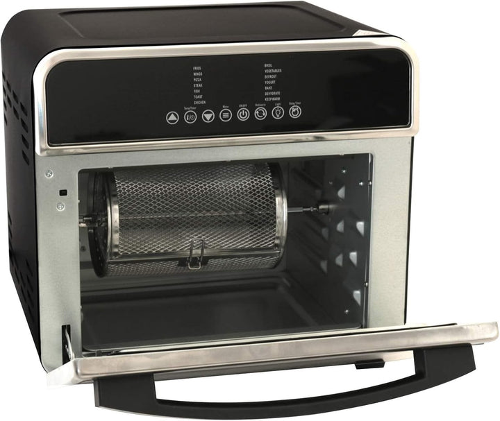 Deski HOT KITCHEN DESIGN Ofen Heissluft Fritteuse 15 Liter schwarz 1600 Watt 3in1 Multifunktion, 401