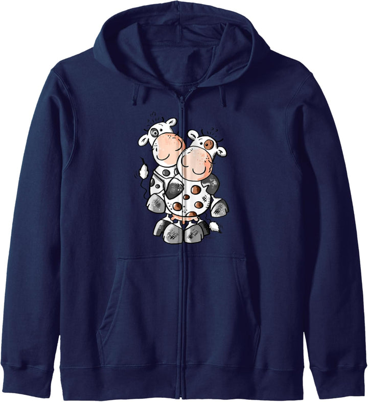 KUHschelnde Kühe I Wortspiel Kuscheln Fun Kuh Tiermotiv Kapuzenjacke