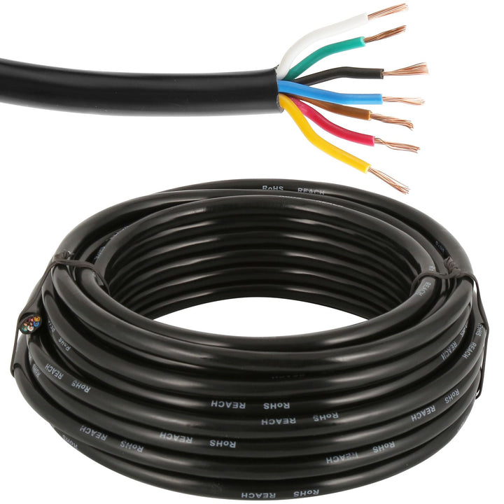 ETUKER Fahrzeugkabel 7 adrig 10M Kabel Anhänger 7 polig Camping Fahrzeugleitung Kabelquerschnitt 7X
