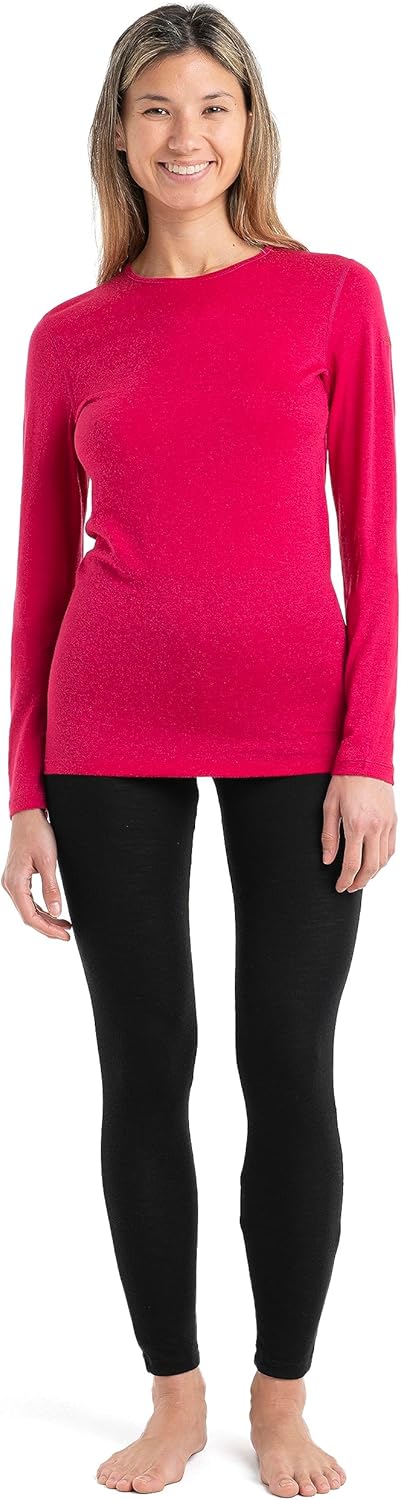 Icebreaker Damen Funktionsshirt Oasis Long Sleeve Crewe S Electron Pink, S Electron Pink