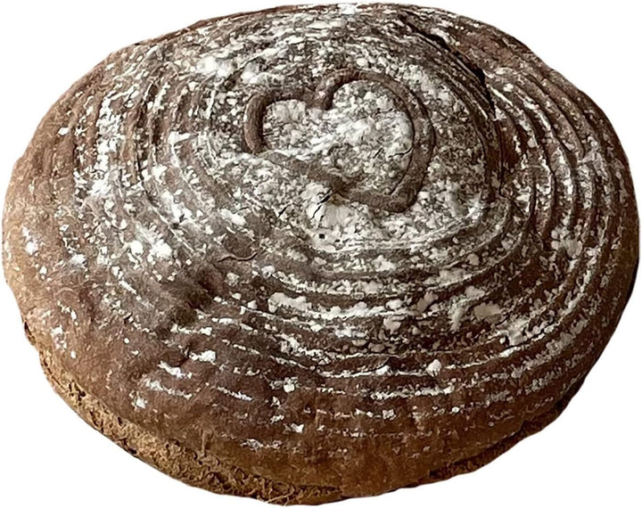 Westmark Gärkörbchen-Set, 2tlg., Gärkörbchen rund + Bezug, Mit Herz, Peddigrohr/Baumwolle, Hellbeige