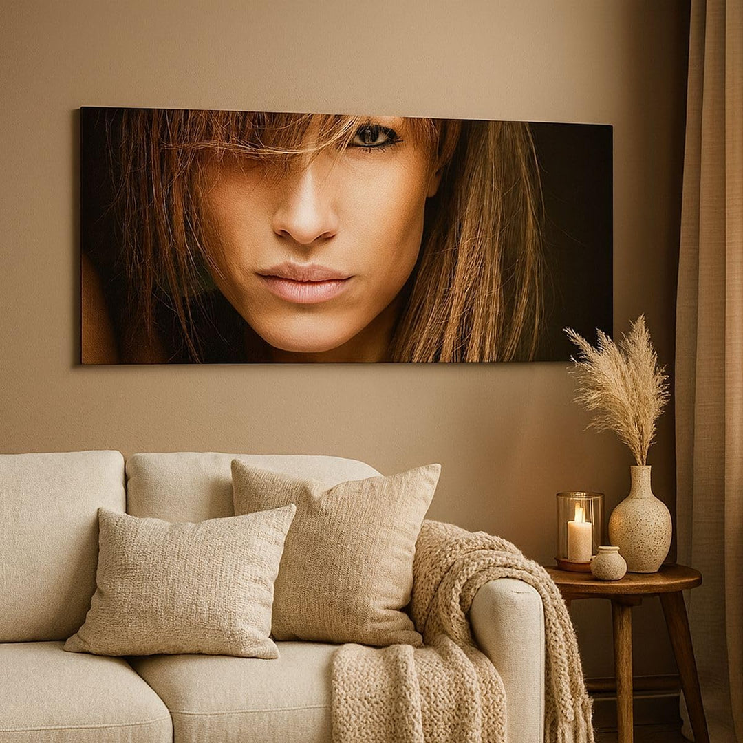 Panorama Bilder auf Leinwand 100x40cm Leinwandbild Weiblich mode modell nackt Gross Wanddeko Bild Sc