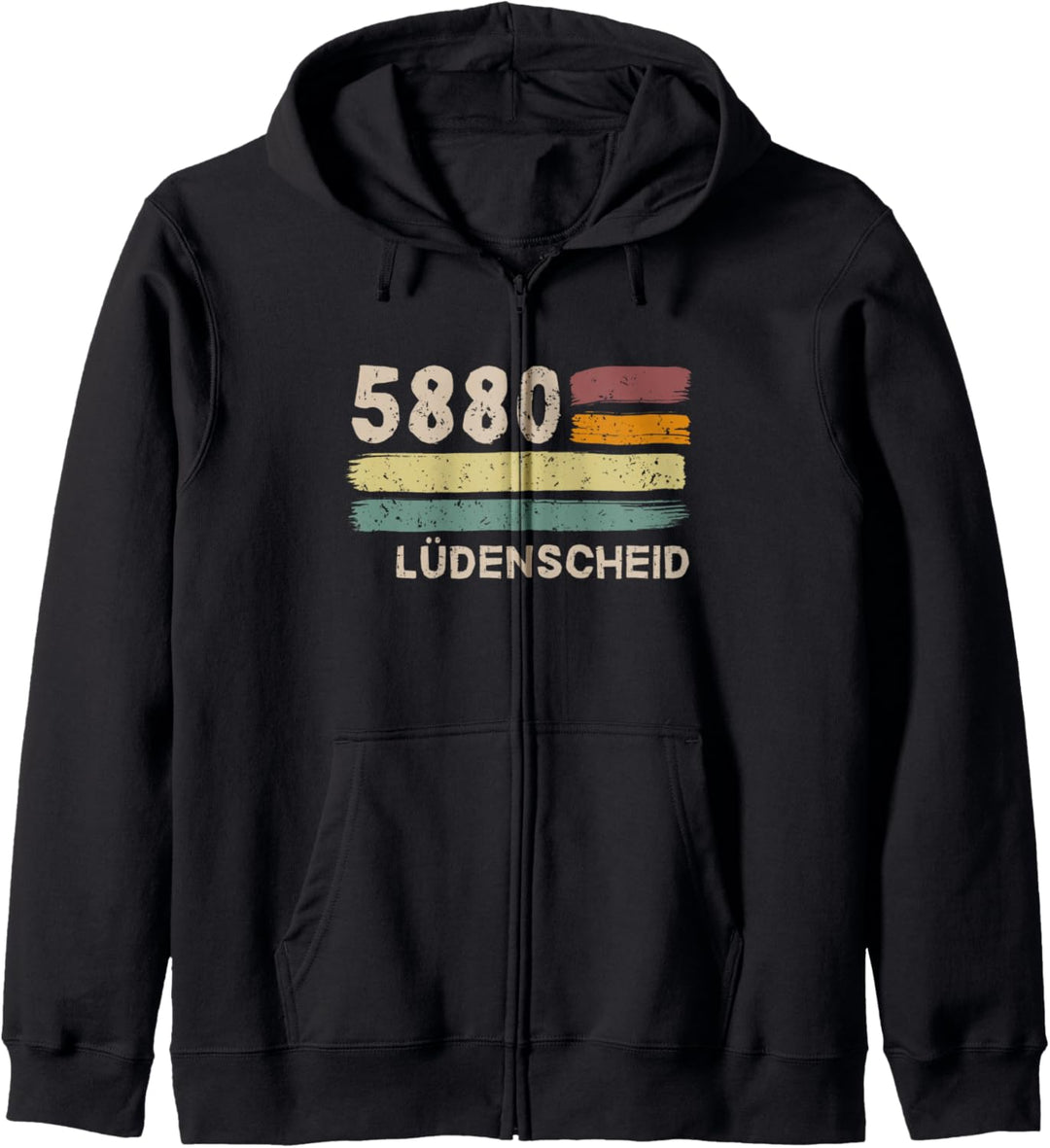 5880 Lüdenscheid Retro Postleitzahlen Alte PLZ Vintage Kapuzenjacke