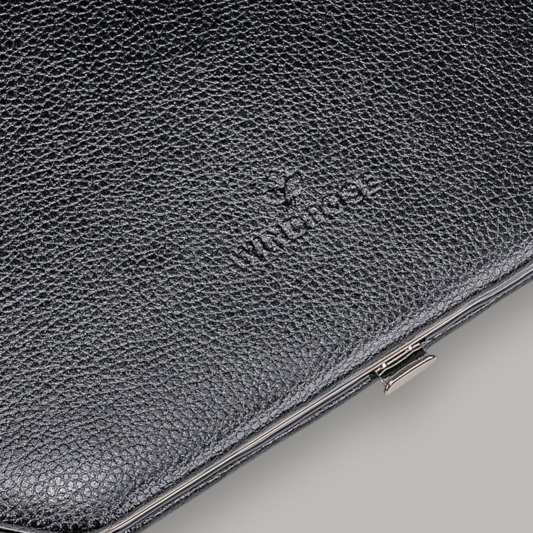 WINDROSE 10-teilig Maniküretui Beluga/Leder (Black), Black