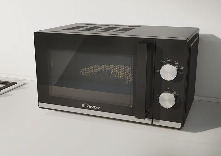 Candy Moderna CMW20TNMB Mikrowelle, 700W, 20 Liter, Auftau-Programm, Gar-Ende-Signal, Kindersicherun
