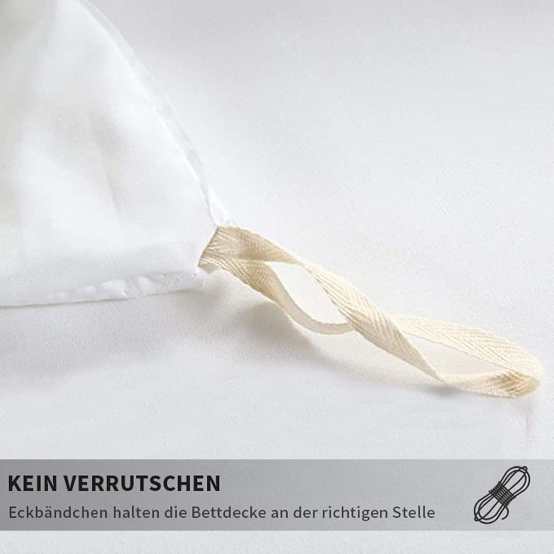 JEFFEL Pferde Bettwäsche Set 135x200 cm, Kinderbettwäsche, Pferde Motiv 3D Tier Motiv, Mikrofaser, S