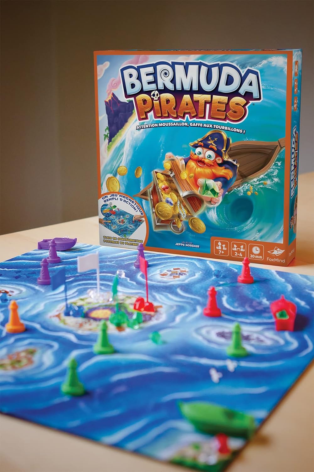 ASMODEE FRANCE FOXBERMU02FR Pokemon, Foxmind Pirates Bermuda Shorts
