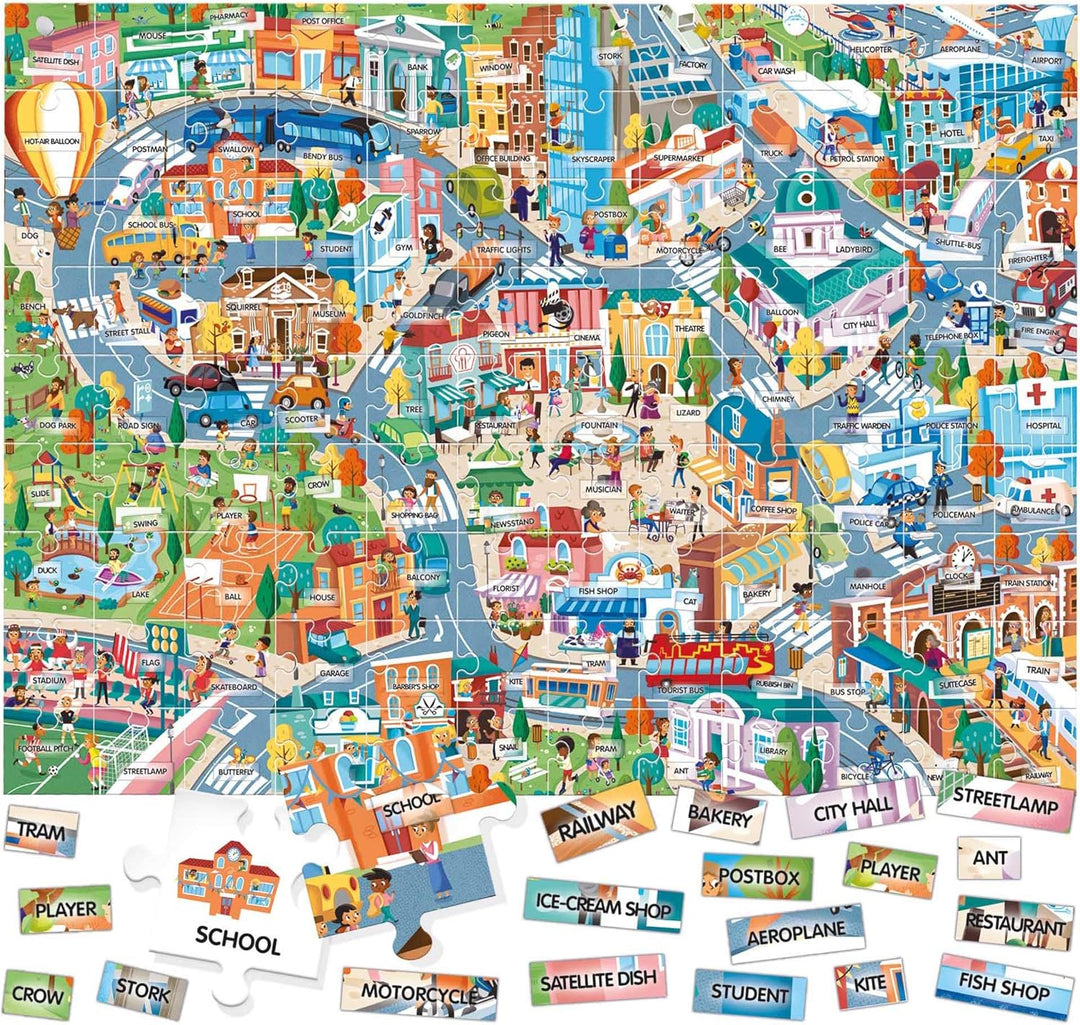 Headu Easy English 100 Words City Spielen und Lernen sofort mit Einer effektiven Methode It21000 Ler