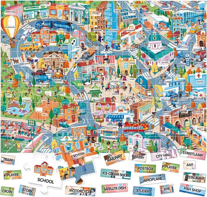 Headu Easy English 100 Words City Spielen und Lernen sofort mit Einer effektiven Methode It21000 Ler
