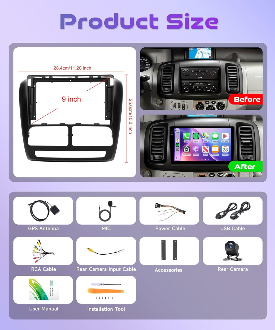 Rimoody 4G+128G Android Autoradio für Renault Trafic 2001-2010/Opel Vivaro 2006-2010/Nissan Primasta