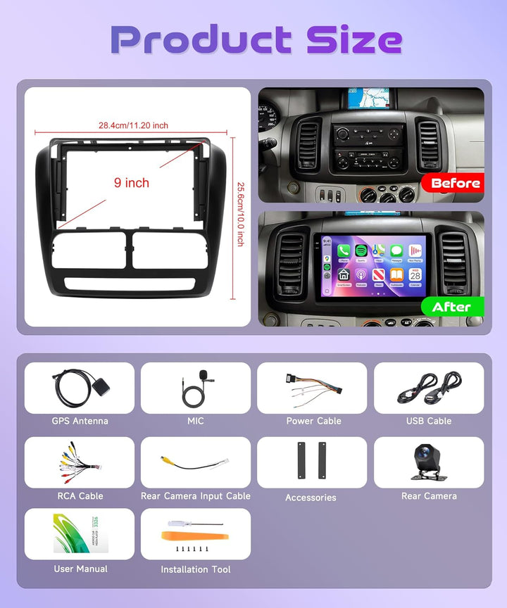 Rimoody 4G+128G Android Autoradio für Renault Trafic 2001-2010/Opel Vivaro 2006-2010/Nissan Primasta