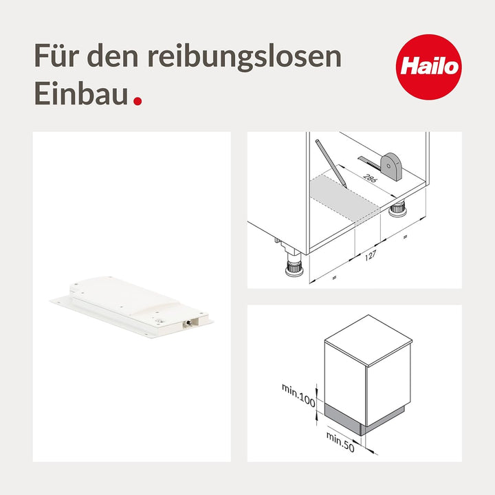 Hailo , Kunststoff, Libero 3.0 berührungsloser Laser-Sensoröffner für Unterschrank Abfallsysteme mit