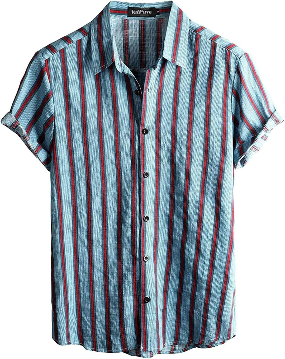 VATPAVE Herren Hawaii Hemd Blumen Sommer Outfit Männer Freizeit Kurzarm Strandhemd und Kurze Hosen 2