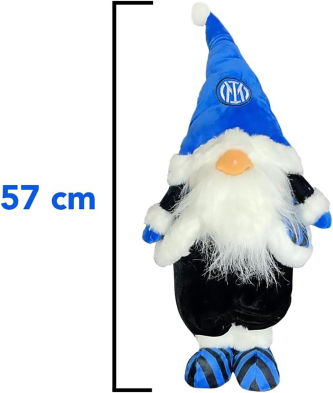 Inter | Weihnachts-Zwerg Möbel | 57 cm | Schwarz/Hellblau| Offizielles Produkt