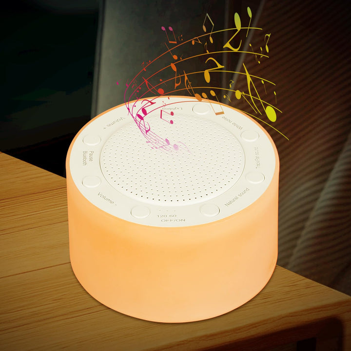 White Noise Machine, Tragbare Baby-Einschlafhilfe, Einschlafhilfe mit 14 Geräuschen, Tragbare Blueto