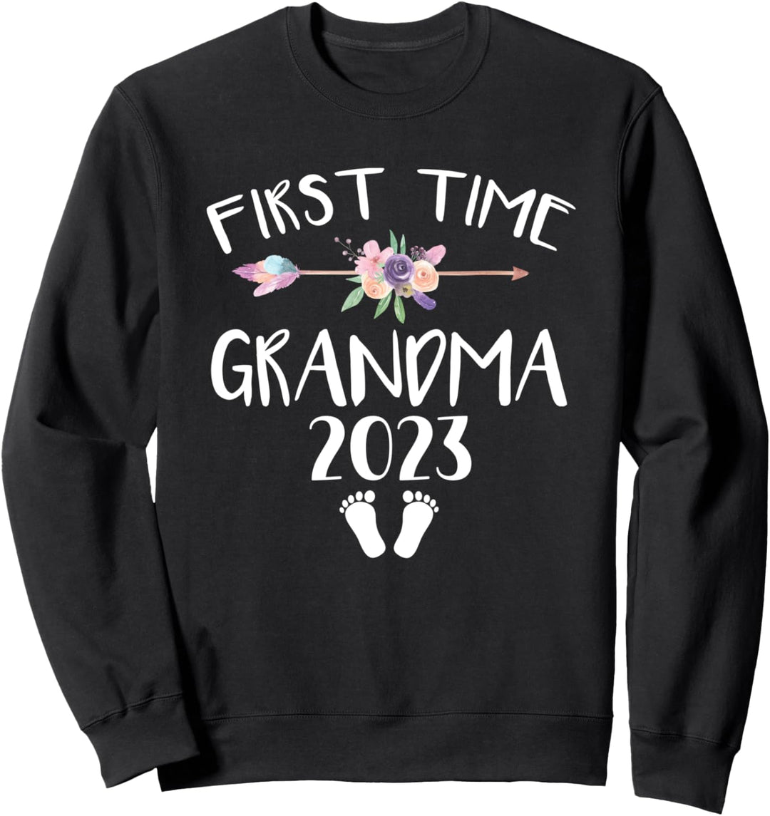 First Time Grandma 2023 Schwangerschaftsankündigung Sweatshirt