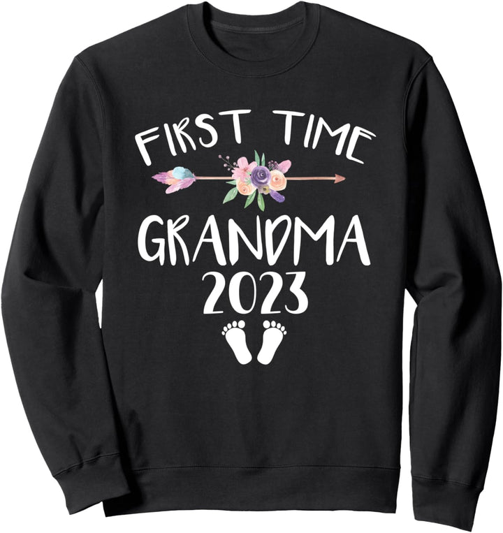 First Time Grandma 2023 Schwangerschaftsankündigung Sweatshirt