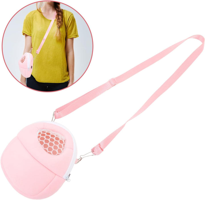 DOITOOL Hamster-Reisetasche Mit Atmungsaktivem Netzgewebe Verstellbarem Gurt Und Weichem Futter Für