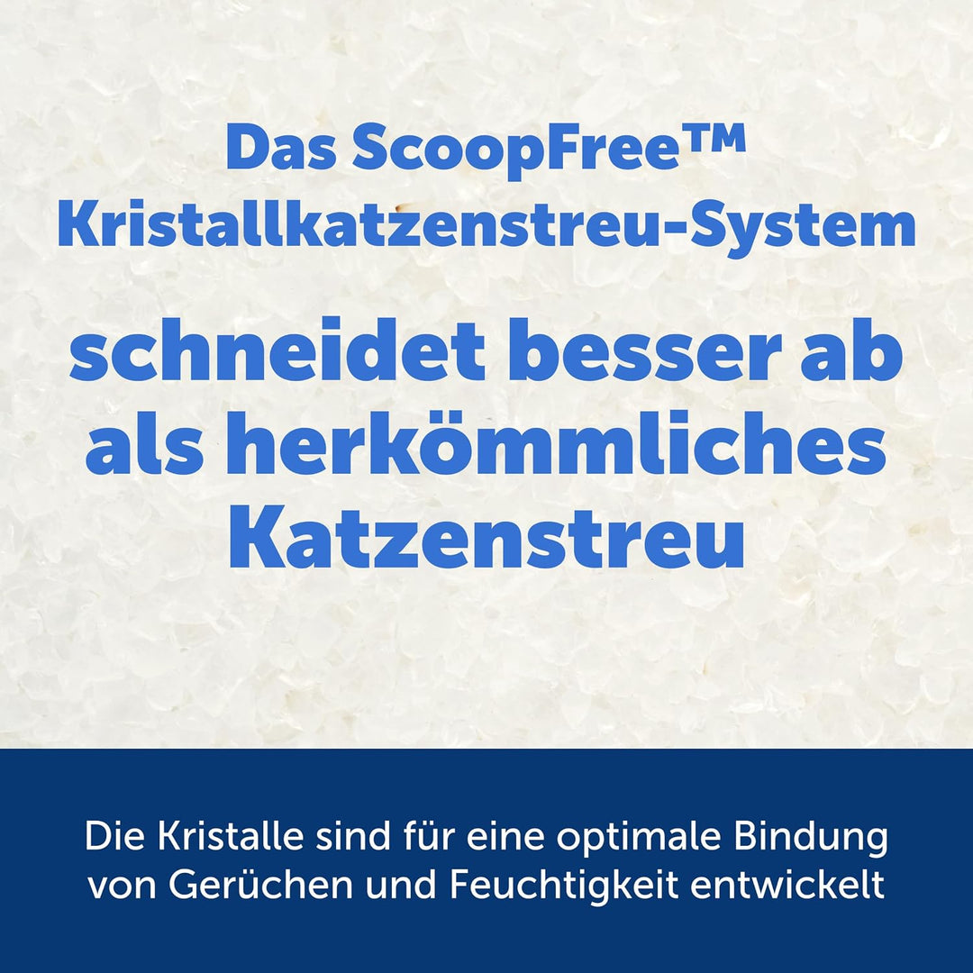 PetSafe ScoopFree Premium Nicht-Klumpende Kristall-Katzenstreu - Geruchskontrolle, Haftet Nicht an d