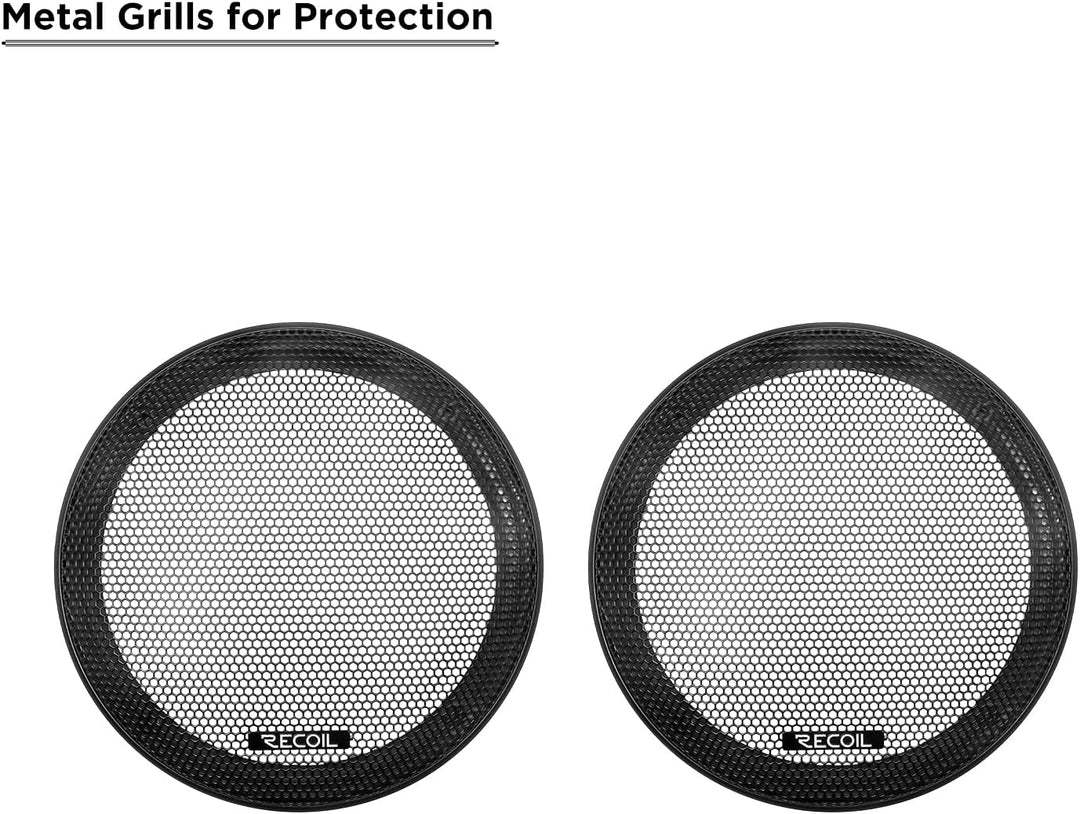 RECOIL MX65 Paar 6,5 Zoll （16,5 cm 2-Wege Pro Audio Mitteltöner Koaxiallautsprecher mit eingebauten