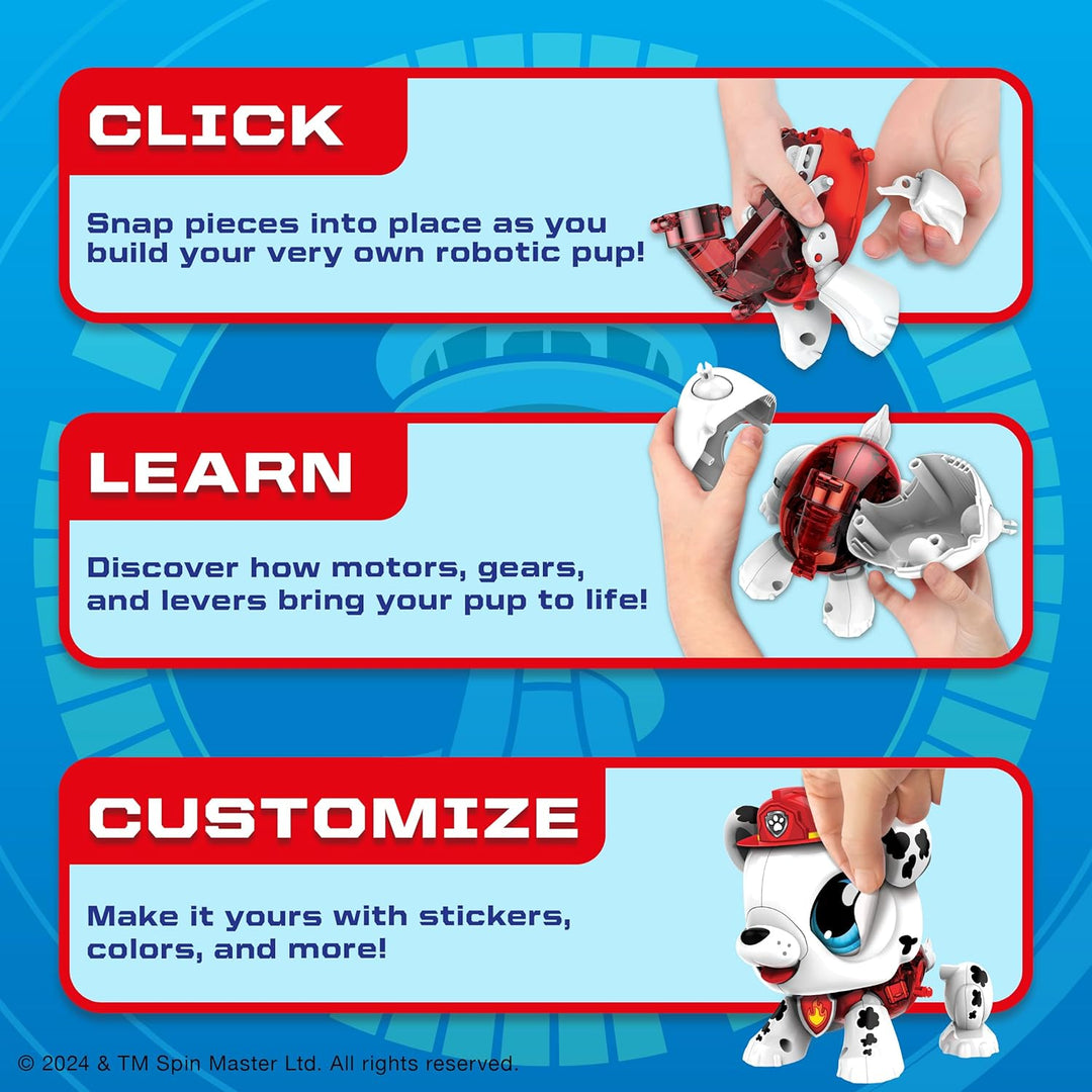 Goliath Build-A-Bot: Paw Patrol Marshall, Bausatz für Kinder ab 3 Jahren, MINT Educational Konstrukt