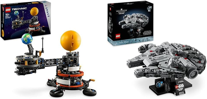 LEGO Technic Sonne Erde Mond Modell Spielset, Geschenk für Kinder ab 10 Jahren & Star Wars Millenniu