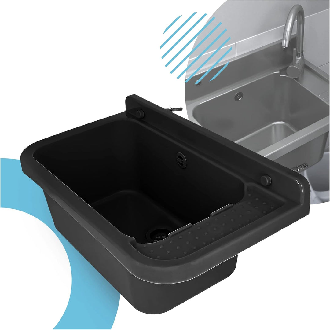 Instalguru Utility Waschbecken Regal Garten Garage Outdoor Indoor 50 cm x 34 cm x 21 cm Spülbecken S