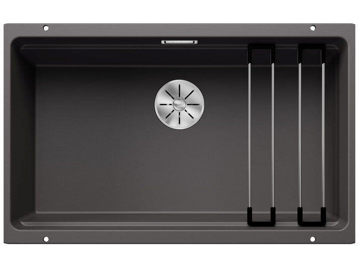 BLANCO ETAGON 700-U | SILGRANIT felsgrau | Einbauart: Unterbau | ohne Ablauffernbedienung, mit Zubeh