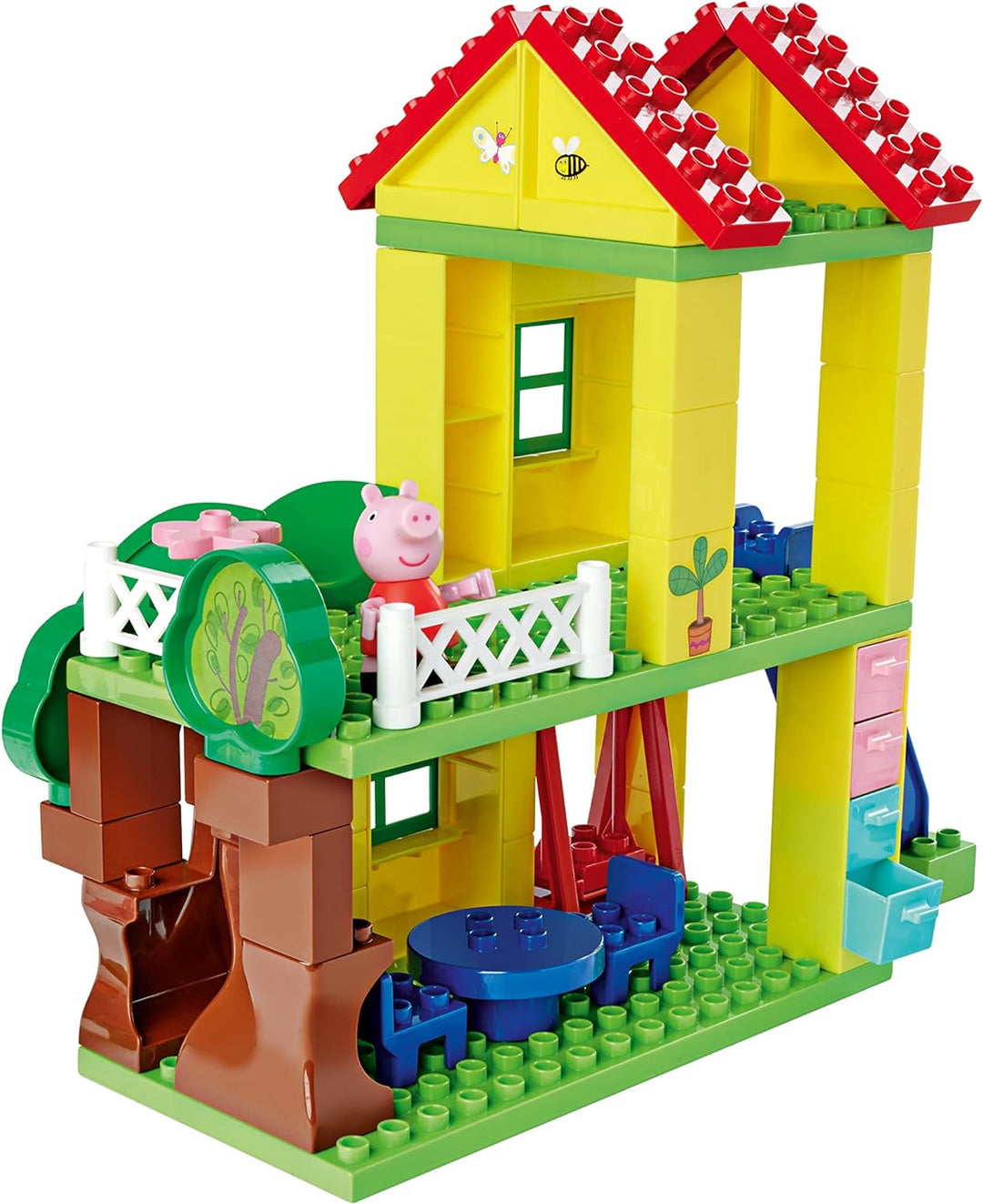 BIG-Bloxx Peppa Pig Play House - Baumhaus, Construction Set, BIG-Bloxx Set bestehend aus Peppa, Scho