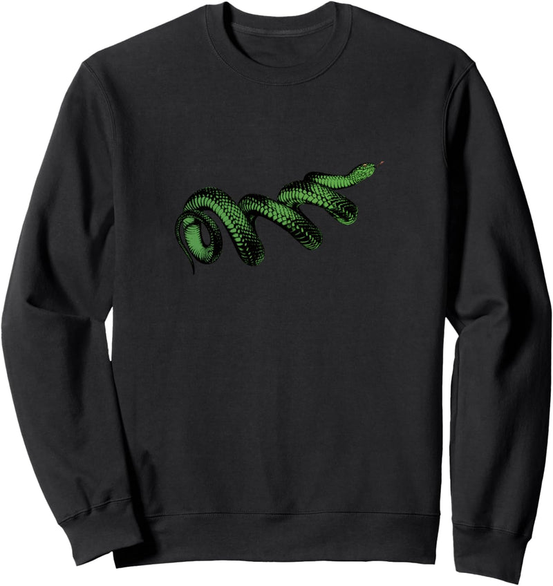 Grüne Schlange Sweatshirt