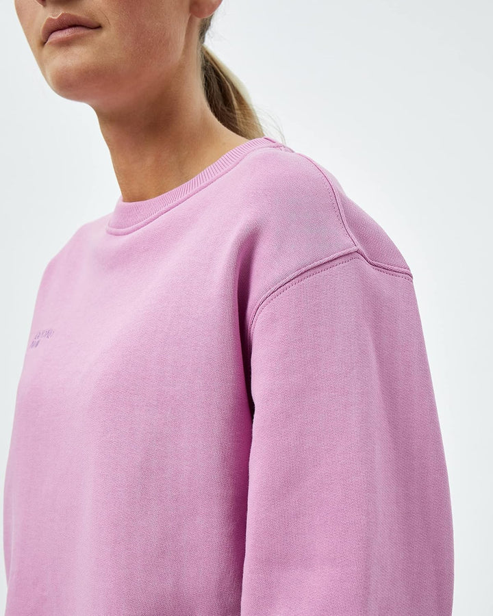 Beyond Now Damen Frankie GOTS Crop Sweatshirt, XXL 4627 Crocus Pink