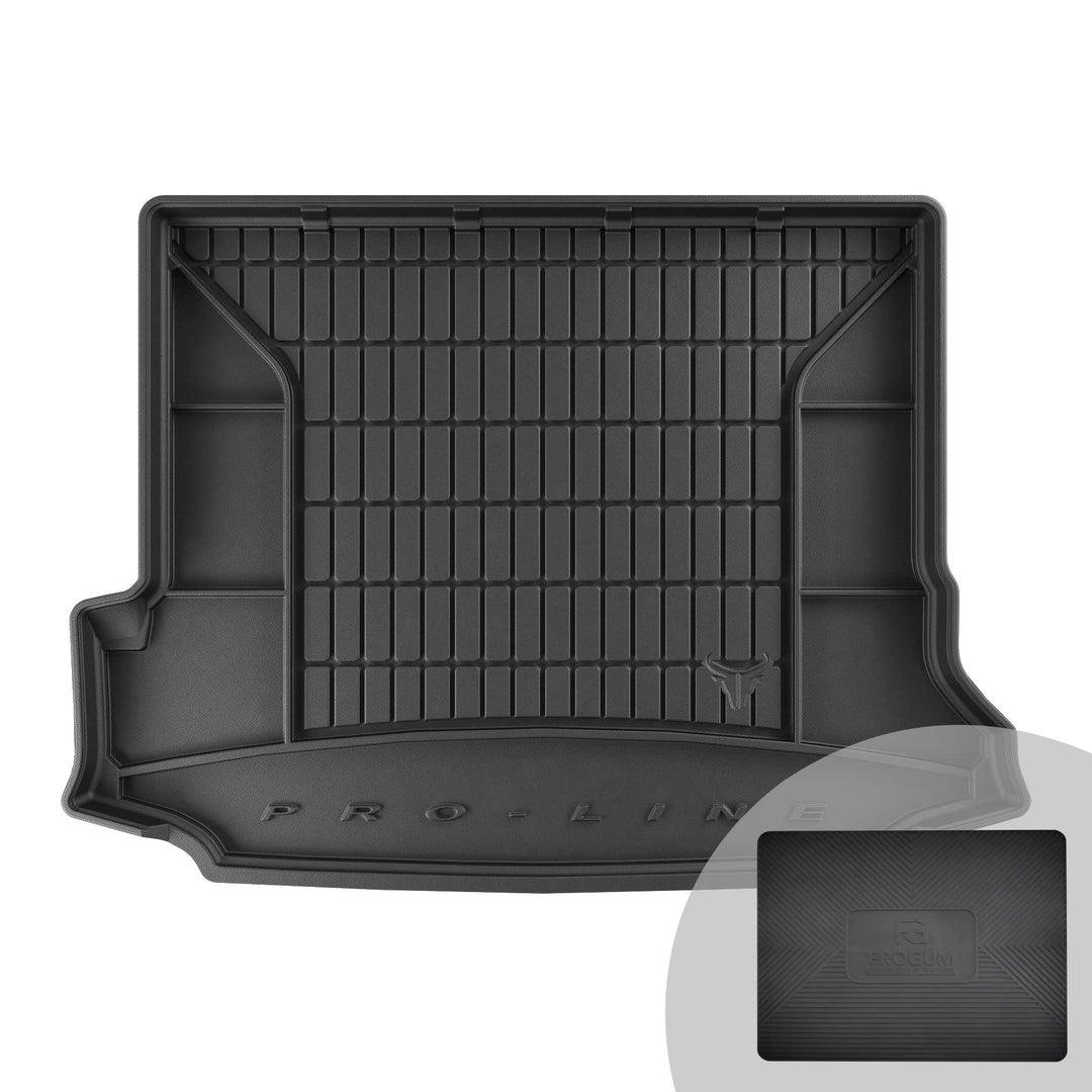 FROGUM ProLine 3D Gummimatte Exklusive Auto Kofferraummatte Kofferraumwanne für Volvo V60 I 2010-201