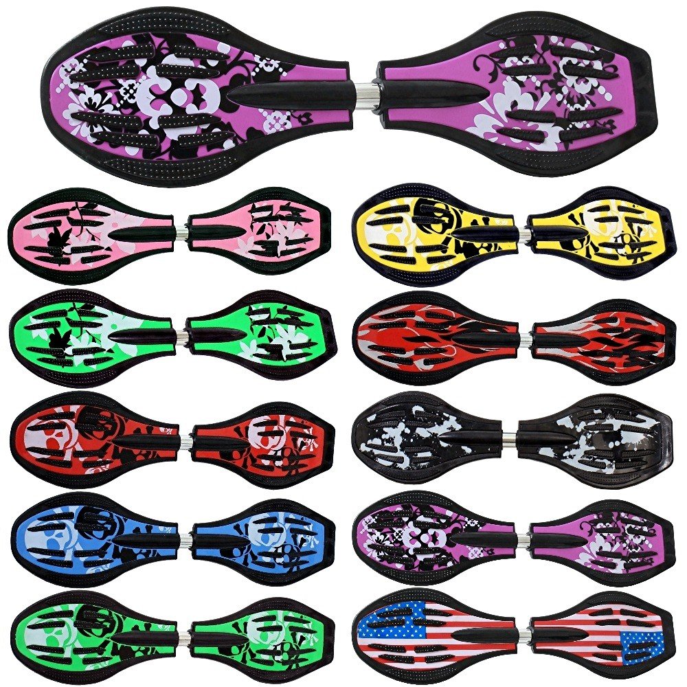 FunTomia Waveboard Original ABEC9 Kugellager inkl. Tasche - Bis 120kg - (Verschiedene Farbdesigns) L