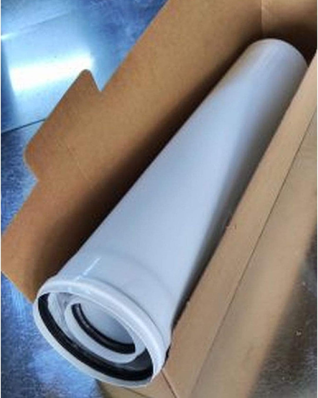 Uzman-Versand, 90° Konzentrische Luft-/Abgasbogen Ø 80/125 mm, Innen Kunststoff PP/Aussenrohr Kunsts