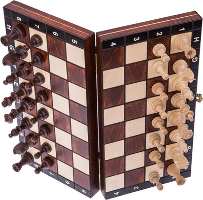 Square - Schach Schachspiel - MAGNETISCHE - Classic - Schachfiguren & Schachbrett aus Holz