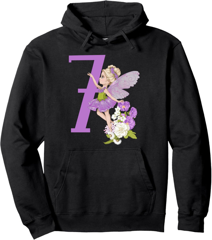 7. Geburtstag Fee Mädchen Blumenfee Feen Feenfee Pullover Hoodie
