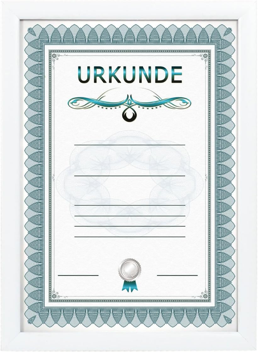 IDEAL TREND 2er 3er 5er 10er Pack Dokument Bilderrahmen 21x29,7 DIN A4 Urkunde Foto Rahmen: Farbe: 1