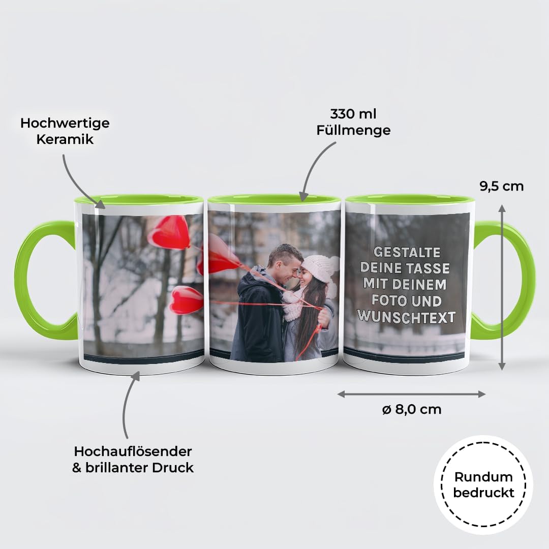 Personalisierte Tasse | personalisiert mit Foto oder Text | Tasse mit Bild | Geschenkidee | Fototass