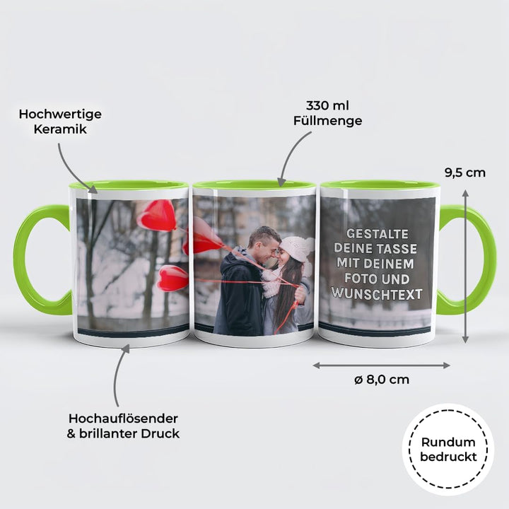 Personalisierte Tasse | personalisiert mit Foto oder Text | Tasse mit Bild | Geschenkidee | Fototass