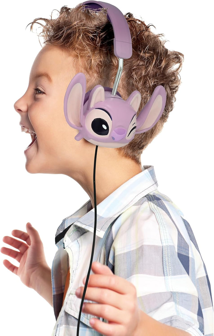 Lexibook, Disney Stitch, Faltbarer kabelgebundener Stereo-Kopfhörer mit Lautstärkebegrenzung Angel v