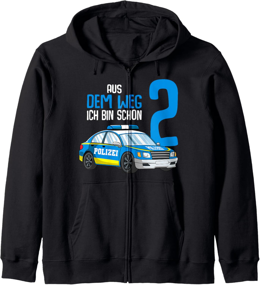 2. Geburtstag Polizei 2 Jahre Kinder Junge Kapuzenjacke