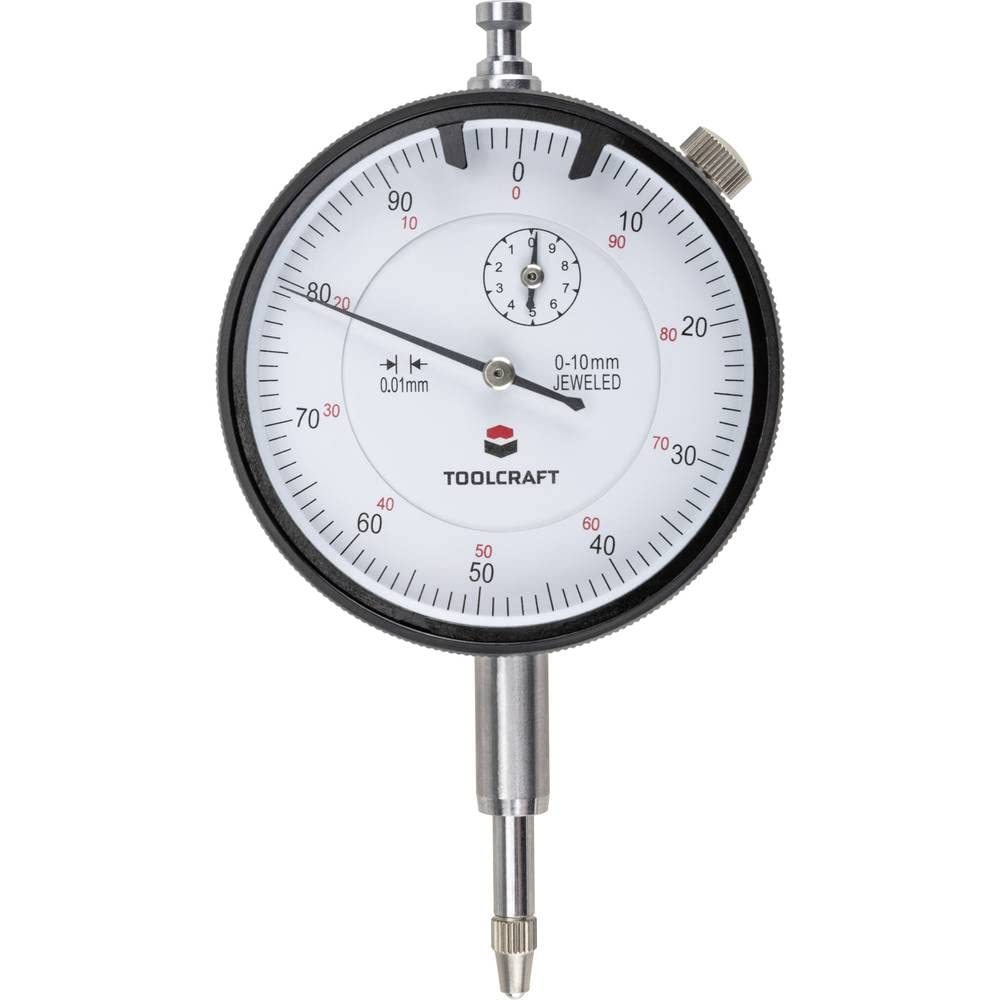 TOOLCRAFT TO-6443499 Messuhr (Ø) 58 mm 10 mm Ablesung: 0.01 mm
