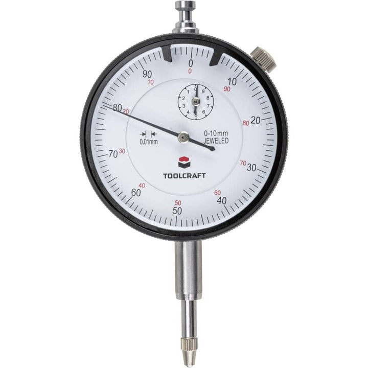 TOOLCRAFT TO-6443499 Messuhr (Ø) 58 mm 10 mm Ablesung: 0.01 mm