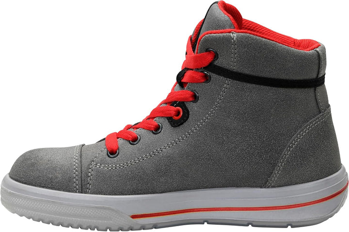 ELTEN Sicherheitsschuhe Vintage Lady Mid ESD S3, Damen, Leder, Stahlkappe, leicht, sportlich 35, Gra