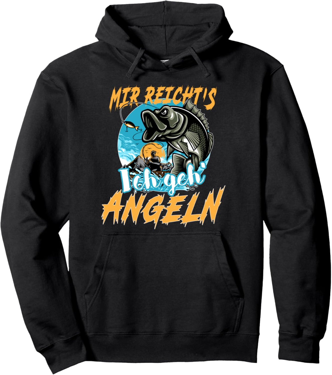 Mir reicht's ich geh Angeln. Angel Angler, Fischen Pullover Hoodie