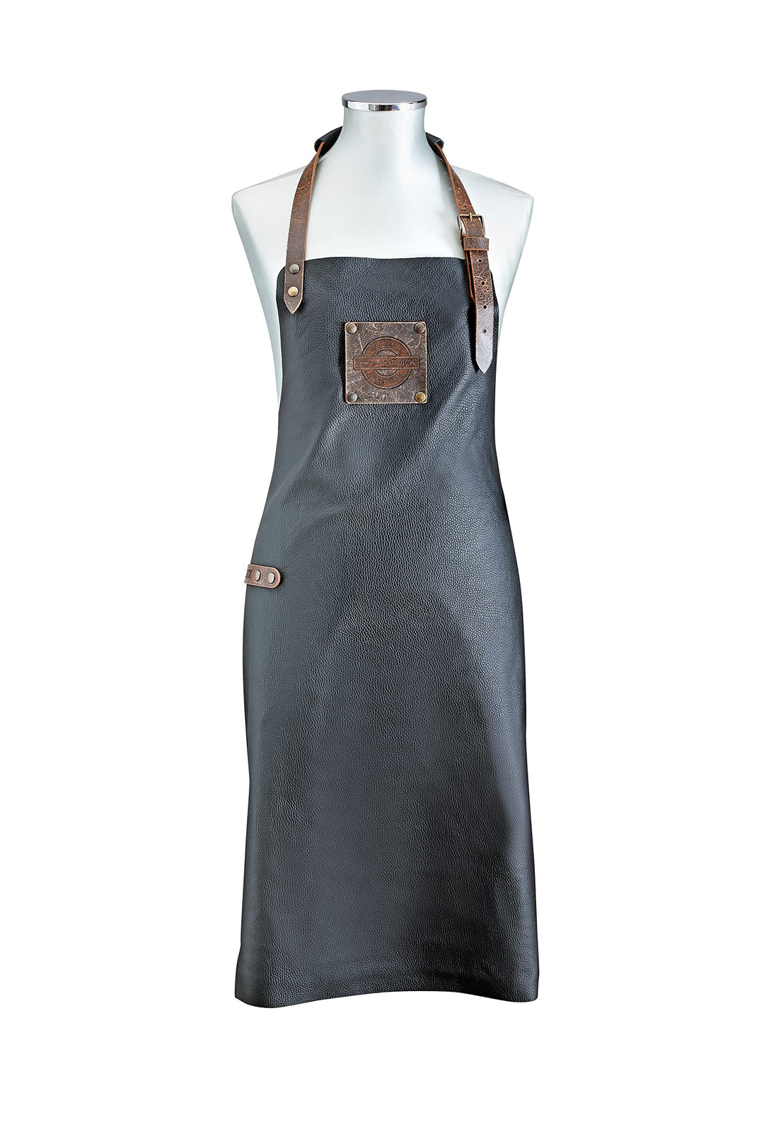 F.DICK Lederschürze XL (Kochschürze/Schürze/Grillschürze schwarz) 9166800-XL-01, Schürze