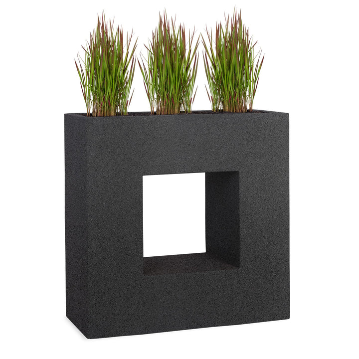 Pflanzwerk® Pflanzkübel Vista Granit Anthrazit 66x66x28cm *Frostbeständig* *UV-Schutz* *Qualitätswar