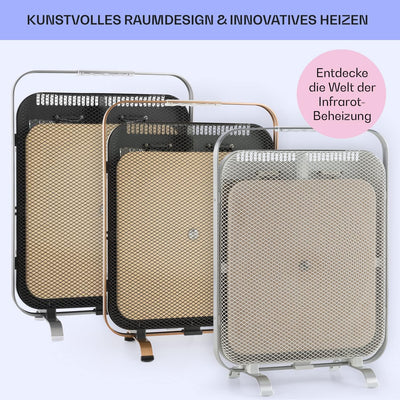 Klarstein Infrarotheizung, Elektroheizung Tragbar, Heizstrahler Innenraum, Elektrische Heizung Energ