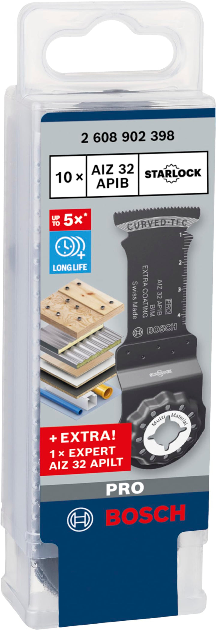 Bosch 11x PRO AIZ 32 APIB Promo-Set (für Holz mit Nägeln, Faserkunststoffe GFK, CFK, Ø mm, Professio
